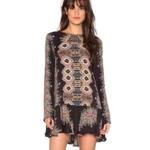 Free People Long Sleeve Smooth Talker Tunic Dress